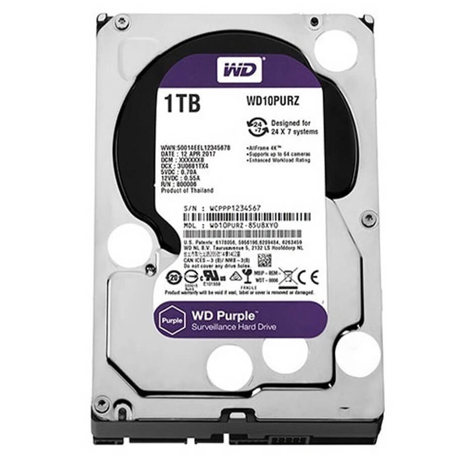 Ổ cứng chuyên dụng 1TB Western Purple WD10PURZ